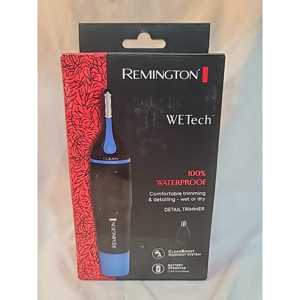 Remington WETech Detail Trimmer Battery Operated for Nose Ears Eybrows Wet Dry